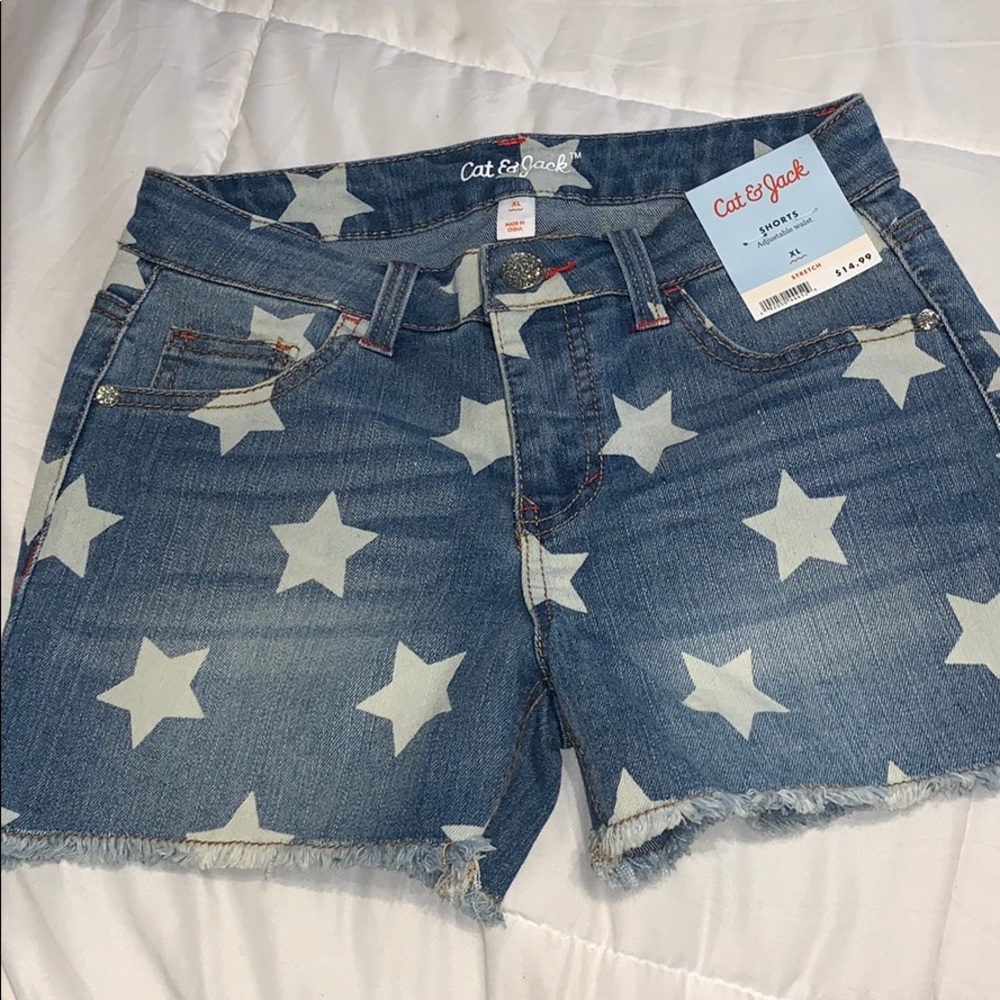 Star Jean Shorts
